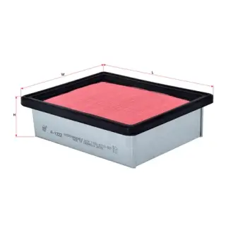 Фильтр воздушный, элемент, панельный плоский SAKURA A1222