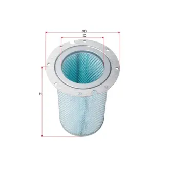 Air filter, flange, by-pass. Фильтр воздушный, фланец, запасный SAKURA A5502