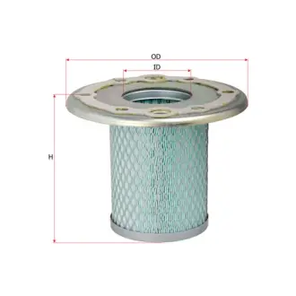 Air filter, by-pass. Фильтр воздушный, запасный SAKURA A5580