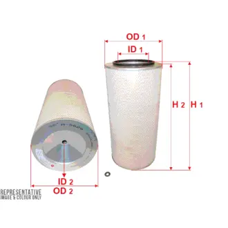 Air filter, primary. Фильтр воздушный, основной SAKURA A5629