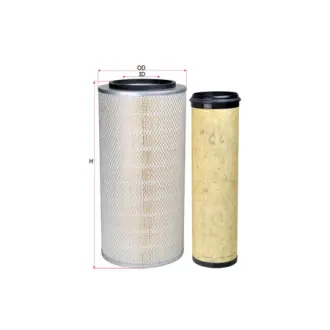 Air filter, set. Фильтр воздушный, набор SAKURA A6304S