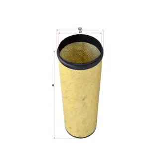 Air filter, by-pass. Фильтр воздушный, запасный SAKURA A6802