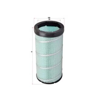 Air filter, by-pass. Фильтр воздушный, запасный SAKURA A7109