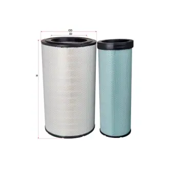 Air filter, kit. Фильтр воздушный, комплект SAKURA A7627S