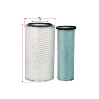 Air filter, set. Фильтр воздушный, набор SAKURA A8638S