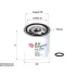 Air dryer, desiccant, Spin-on. Фильтр осушителя воздуха для пневмотормозов SAKURA AC7901 (фото 1)