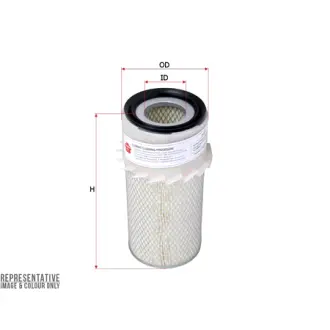 Air filter, finned. Фильтр воздушный с крыльчаткой SAKURA AS1014