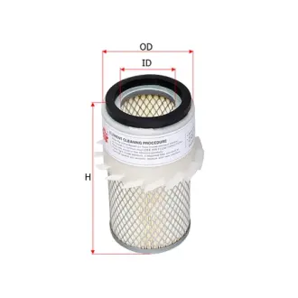 Air filter, finned. Фильтр воздушный с крыльчаткой SAKURA AS1824