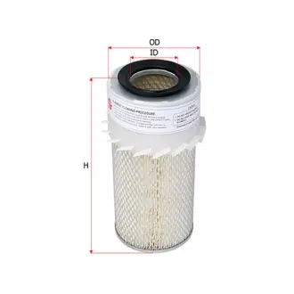 Air filter, finned. Фильтр воздушный с крыльчаткой SAKURA AS1825