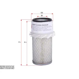 Air filter, finned. Фильтр воздушный с крыльчаткой SAKURA AS5412
