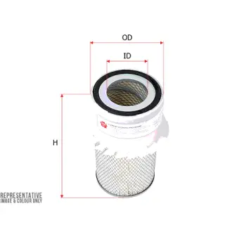 Air filter, finned. Фильтр воздушный с крыльчаткой SAKURA AS5628