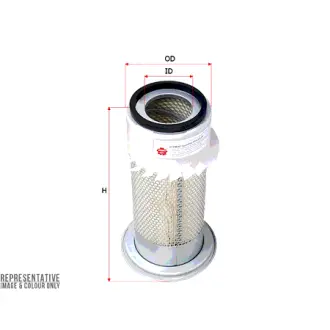 Air filter. finned. Фильтр воздушный с крыльчаткой SAKURA AS7988