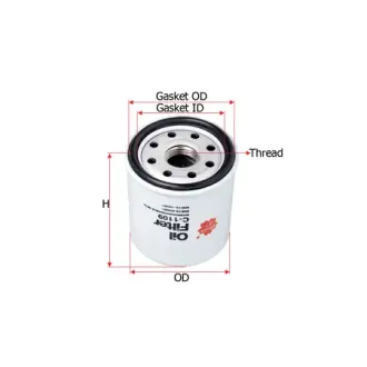 Oil filter, Spin-On. Фильтр масляный, накручиваемый SAKURA C1109