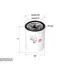 Oil filter, Spin-On. Фильтр масляный, накручиваемый SAKURA C1137 (фото 1)