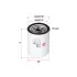 Oil filter, Spin-On. Фильтр масляный, накручиваемый SAKURA C1137 (фото 2)