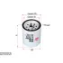 Oil filter, Spin-On. Фильтр масляный, накручиваемый SAKURA C1153 (фото 1)