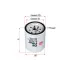 Oil filter, Spin-On. Фильтр масляный, накручиваемый SAKURA C1153 (фото 2)