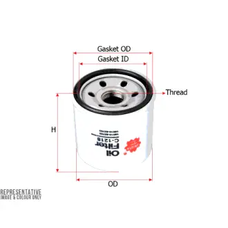 Oil filter, Spin-On. Фильтр масляный, накручиваемый SAKURA C1218