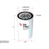 Oil filter, Spin-On. Фильтр масляный, накручиваемый SAKURA C1316 (фото 1)