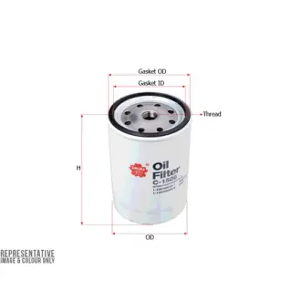 Oil filter, Spin-On. Фильтр масляный, накручиваемый SAKURA C1506