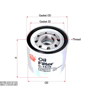 Oil filter Spin-On, Фильтр масляный, накручивающийся SAKURA C1515