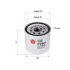 Oil filter, Spin-On. Фильтр масляный, накручивающийся SAKURA C1534 (фото 2)