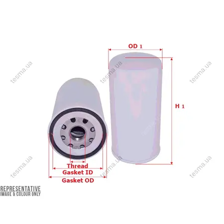 Фильтр масляный, накручивающийся, картридж SAKURA C2218 (фото 1)