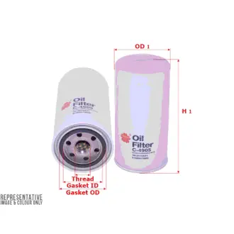 Oil filter, Spin-On. Фильтр масляный, накручиваемый SAKURA C4905
