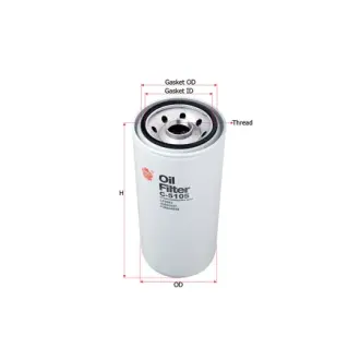 Фильтр масляный, накручиваемый. Фільтр масляний, накручуваний. Oil filter, Spin-On SAKURA C5105