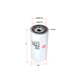 Oil filter, Spin-On. Фильтр масляный, накручиваемый SAKURA C51070
