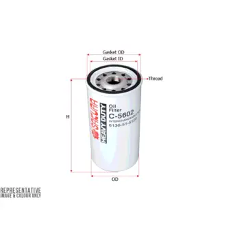 Oil filter, Spin-On. Фильтр масляный, накручиваемый SAKURA C5602