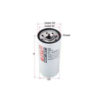 Oil filter, Spin-On. Фильтр масляный, накручиваемый SAKURA C5605