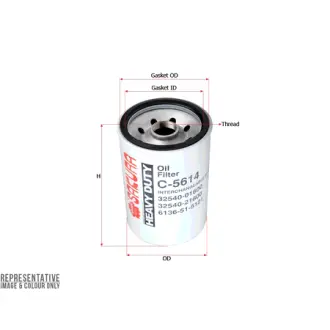 Oil filter, Spin-On. Фильтр масляный, накручиваемый SAKURA C5614