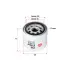 Oil filter, Spin-On. Фильтр масляный, накручиваемый. Фільтр масляний, накручуваний SAKURA C5615 (фото 1)