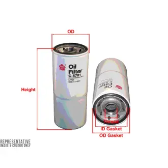 Oil filter, Spin-On. Фильтр масляный, накручиваемый SAKURA C5701