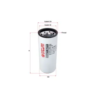 Фильтр масляный, накручиваемый. Фільтр масляний, накручуваний. Oil filter, Spin-On SAKURA C5707