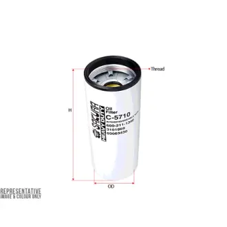 Oil filter, Spin-On. Фильтр масляный, накручиваемый SAKURA C5710