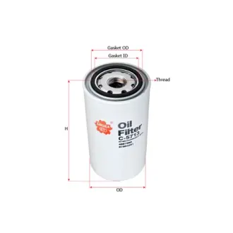 Фильтр масляный, накручиваемый. Фільтр масляний, накручуваний. Oil filter, Spin-On SAKURA C5713