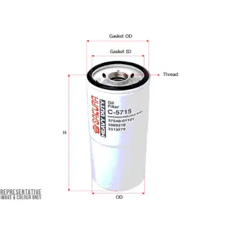 Oil filter, Spin-On. Фильтр масляный, накручиваемый SAKURA C5715