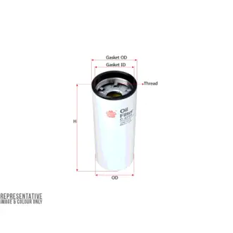 Фильтр масляный, накручивающийся, картридж SAKURA C5724