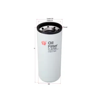 Oil filter, Spin-On. Фильтр масляный, накручиваемый SAKURA C5725