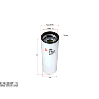 Фильтр масляный, накручивающийся, картридж SAKURA C57360