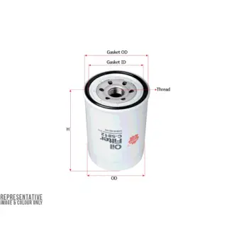 Oil filter, Spin-On. Фильтр масляный, накручиваемый SAKURA C5812