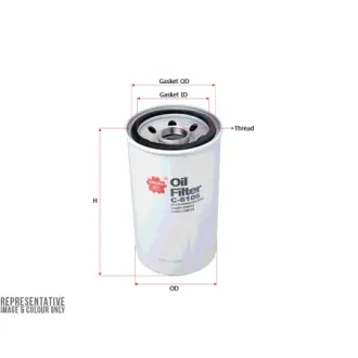 Фильтр масляный, накручивающийся, картридж SAKURA C6106