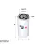 Фильтр масляный, накручивающийся, картридж SAKURA C7008 (фото 1)