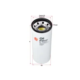 Oil filter, Spin-On. Фильтр масляный, накручиваемый SAKURA C7604
