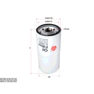 Oil filter, Spin-On. Фильтр масляный, накручиваемый SAKURA C7942