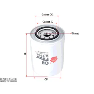 Oil filter, Spin-On. Фильтр масляный, накручиваемый SAKURA C7955