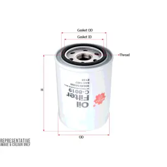 Фильтр масляный, накручивающийся, картридж SAKURA C8019