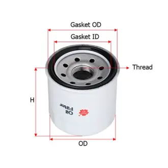 Oil filter, Spin-On. Фильтр масляный, накручивающийся SAKURA C9002